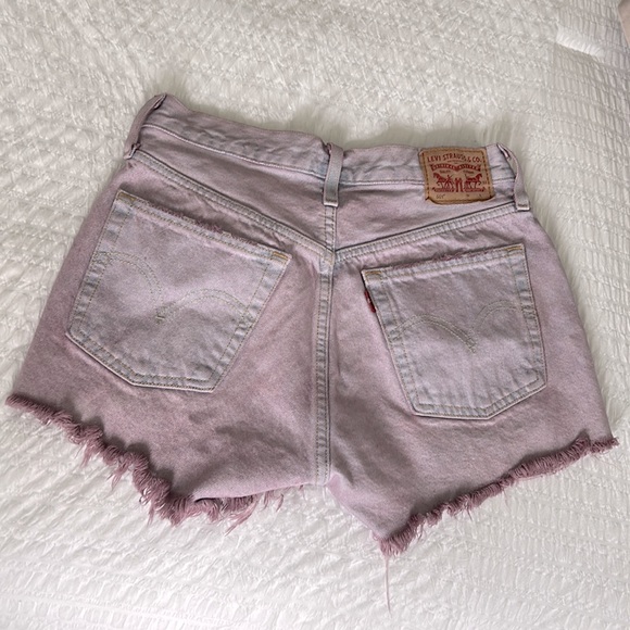 Levi’s 501 Jean Shorts Purple Color Size 26 - Picture 3 of 13